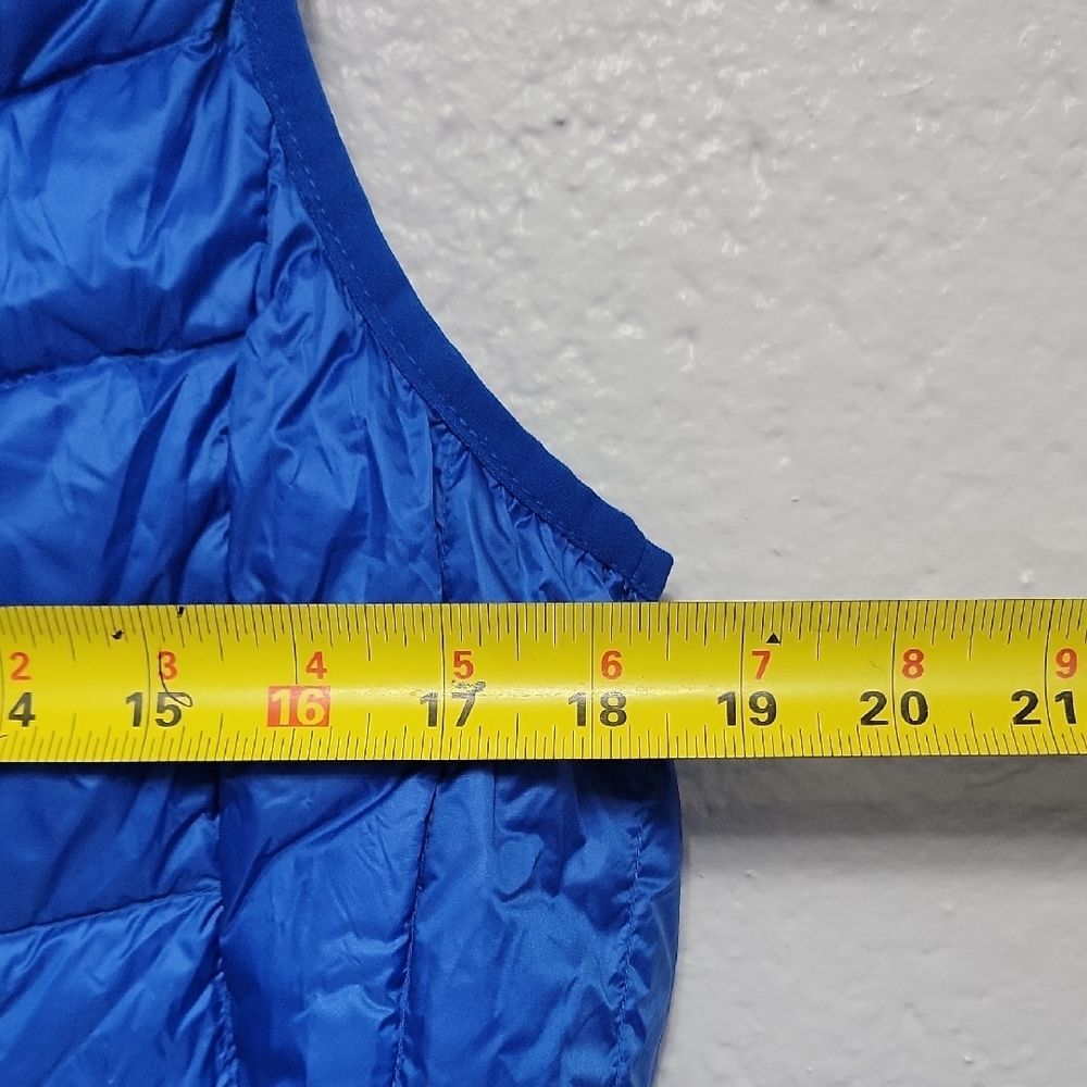 Be Inspired Blue Down Packable Puffer Vest Size L - Picture 13 of 14